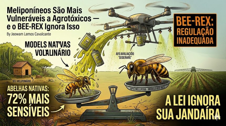 o impacto desigual de agrotóxicos em abelhas