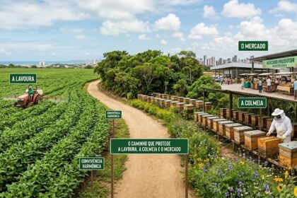 Convivência harmônica: o caminho que protege a lavoura, a colmeia e o mercado