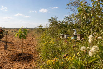Restauração ambiental não termina no plantio. Polinizadores ajudam a vegetação a produzir frutos, sementes e regeneração com resultado comprovável.
