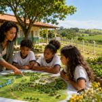 Pulverização de agrotóxicos perto de escola durante atividade de educação ambiental