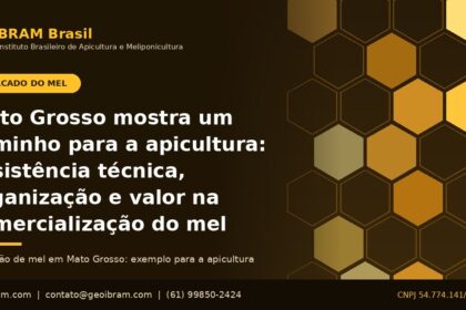 Produção de mel em Mato Grosso: assistência técnica e comercialização na apicultura, imagem institucional do BRAM Brasil